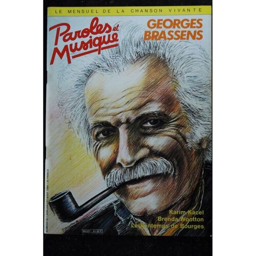 Paroles & Musique 1984 06 N° 41 Georges Brassens Karim Kacel Brenda Wootton Printemps De Bourges