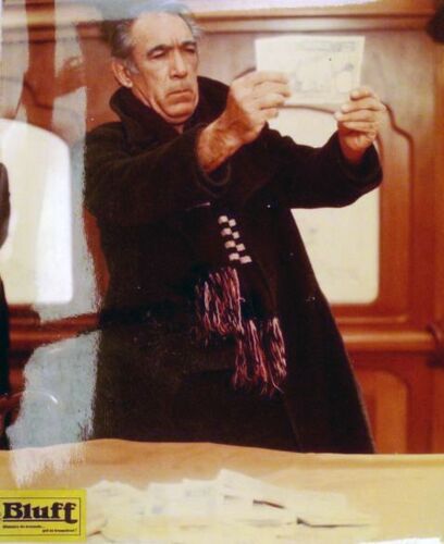 Bluff (Bluff Storia Di Truffe E Di Imbroglioni) : Photo Prestige Plastifiée Couleur - Format 40x48 Cm - De Sergio Corbucci Avec Adriano Celentano, Anthony Quinn, Capucine - 1976