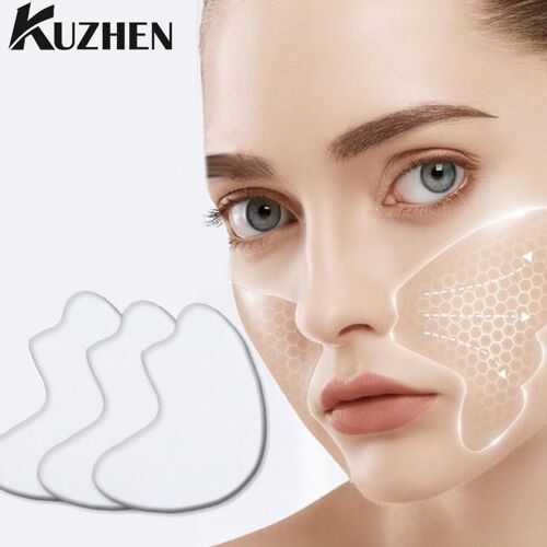 Autocollants Anti-Âge En Silicone Réutilisable, Autocollants Pour Le Visage, Le Front, Les Joues, Le Menton, Les Plis Nasogéniens, Anti-Rides 