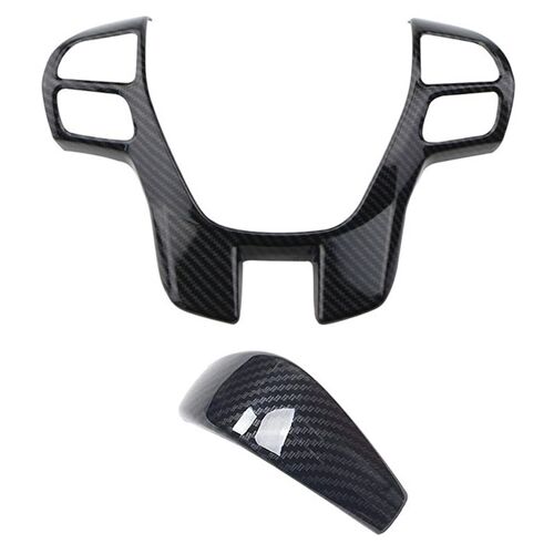 Garniture De Volant Et De Levier De Vitesse En Fiber De Carbone, Accessoire De Décoration Pour Cadre, Pour Ford Ranger Everest Endurave 2015