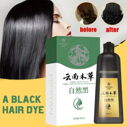 Shampoing Colorant Naturel Pour Hommes Et Femmes, 400ml, Organique, Essence De Plante Naturelle, Coloration Des Cheveux, D9r0 