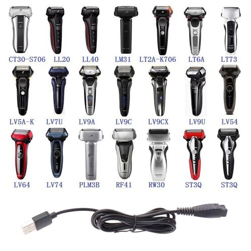 Rasoir Électrique 4.8, Re7-87 V, 1,25 A, Chargeur Usb, Adaptateur De Chargeur, Compatible Avec Les Rasoirs De La Série Lc50 Lv54 Rf41 St29 Rf31 Lv65