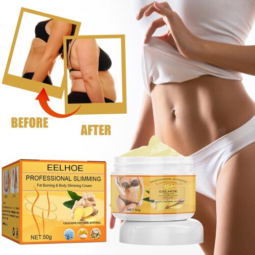Crème Amincissante Au Gingembre Pour Le Corps, Crème De Massage Pour L'abdomen, Brûle Les Graisses, Anti-Perte De Poids, Crème Mince (30g/50g) 