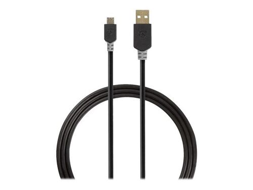 Nedis - Câble USB - USB (M) pour Micro-USB de type B (M) - USB 2.0 - 1 m - moulé, rond - anthracite