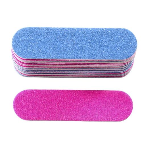 Limes À Ongles Double Couleur, 100 Pièces, Mini Tampon En Bois, Ponçage 180/240 Jetable, Outils De Manucure 