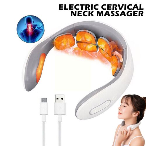 Masseur De Colonne Cervicale Portable, 1 Pièce, Épaule, Cou, Compression, Protection Cervicale Chaude, Instrument De Colonne Vertébrale, Impulsion Électrique Z1n8 