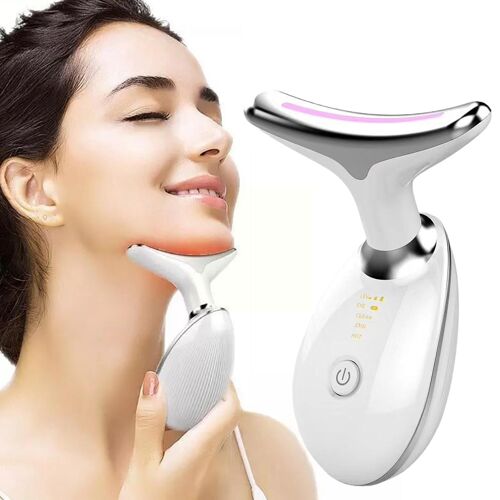 Appareil De Beauté Pour Le Visage Et Le Cou, Thérapie Par Photons Led, Raffermissement De La Peau, Réduction Des Rides, Double Levage, Outils De Massage, Soin Du Menton, R4h1 