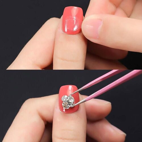 Autocollants Pour Faux Ongles Transparents, 5 Feuilles, Gelée Invisible Double Face, Outils Pour Ongles, Ruban Adhésif, Colle Imperméable, P6a8 