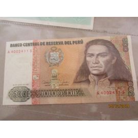 Billet 100 Quinciento Inti Perou