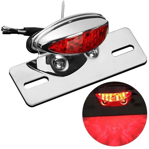 Feu Arrière Intégré Pour Harley Davidson Dyna Softail Sportster, Plaque D'immatriculation De Moto, Feu De Stop