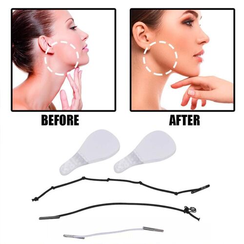Autocollants Pour Le Visage, 40 Pièces/Ensemble, Bande Adhésive Invisible Et Fine, En Forme De V, Pour Réduire Les Rides, Pour Remonter Rapidement Le Menton 