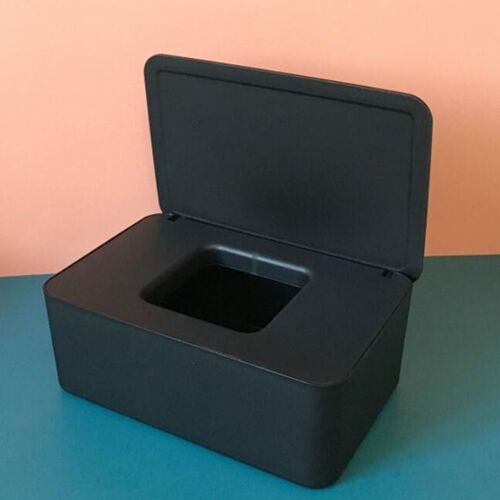 Support distributeur de lingettes humides avec couvercle anti-poussière, boîte de rangement de mouchoirs pour la maison et le bureau, boîte de rangement de masques
