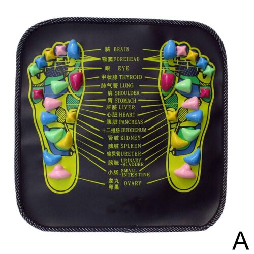 Coussin D'acupuncture Et De Réflexologie Pour Les Pieds, Accessoire De Massage, Pierre De Marche, Carré, Pour La Relaxation, La Douleur, La Santé, 1 Pièce, J1k2 