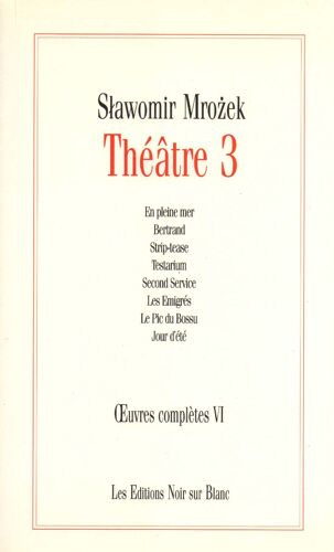 Théâtre - Volume 3