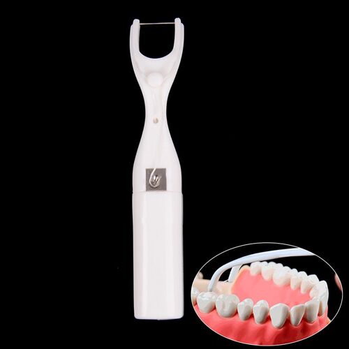 Porte-Fil Dentaire Réutilisable, Ultra Fin, Plat, Boîte-Cadeau, Nettoyeur Interdentaire, Micro Cire, Fil Dentaire À La Menthe 