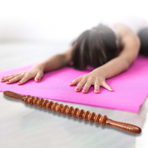 Rouleau De Massage Manuel En Bois, Bâtons Pour L'abdomen, Relaxation Du Ventre 