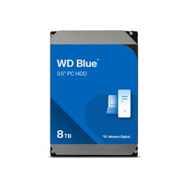 WD Blue WD80EAAZ - Disque dur - 8 To - interne - 3.5" - SATA 6Gb/s - 5640 tours/min - mémoire tampon : 256 Mo
