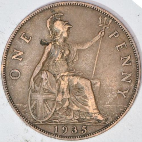 Royaume-Uni - One Penny - George V - 1935 - V061