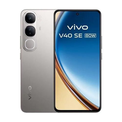 VIVO V40 SE 80W 16,9 cm (6.67") Double SIM hybride Android 14 5G USB Type-C 8 Go 256 Go 5000 mAh Argent