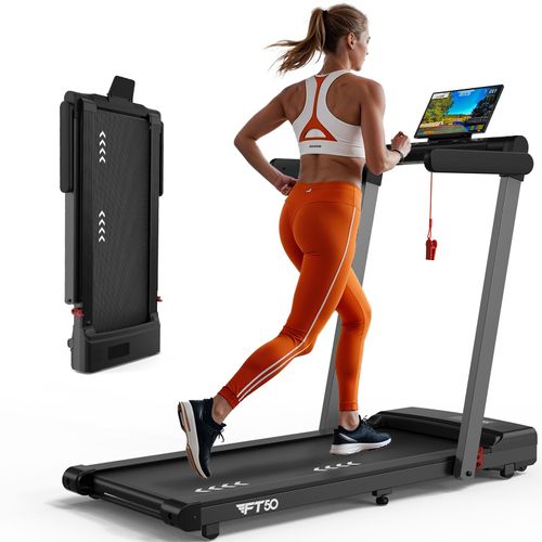 Tapis De Course Pliable Mettlematic Jusqu'à 12 Km/H Avec Double Display Led, 12 Programmes Et Haut-Parleurs, Compatible Avec App