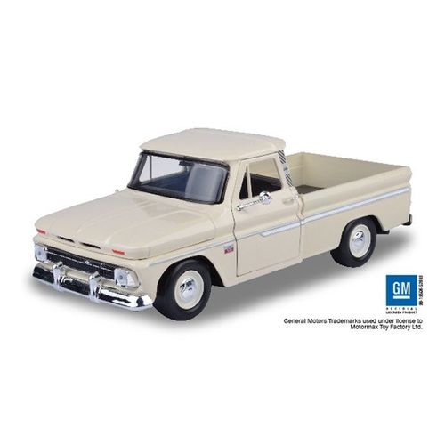Chevrolet C10 Fleetside Pickup Beige 1966 1/24 Motormax-Motormax