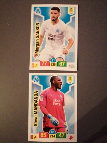 Lot De 2 Cartes Adrenalyn Xl Om, Mandanda Et Sanson