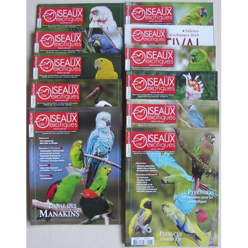 Lot De Revues - Oiseaux Exotiques - Cde - Année 2019 - 11 Numéros