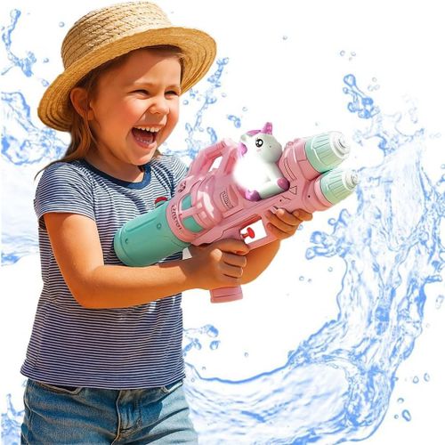 Kal-Pistolet A Eau De Licorne Pour Fille, Water Gun Portée De 5-8m, 500ml, Fusil A Puissant Pour Adulte Et Enfant, Super Soaker Pour Jeux Et De Plage,Piscine