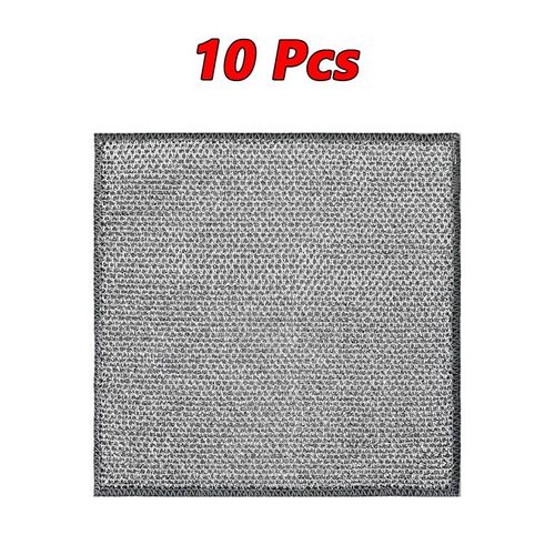produits de nettoyage torchon fil d'argent nettoyage chiffon de cuisine épaissi microfibre serviette de lavage intégré éponge boule chiffon - Type 10Pcs