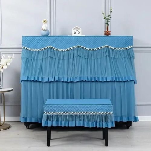 Juste de tabouret en tissu minimaliste multicolore lavable,housse de piano brodée,épais,1 pièce