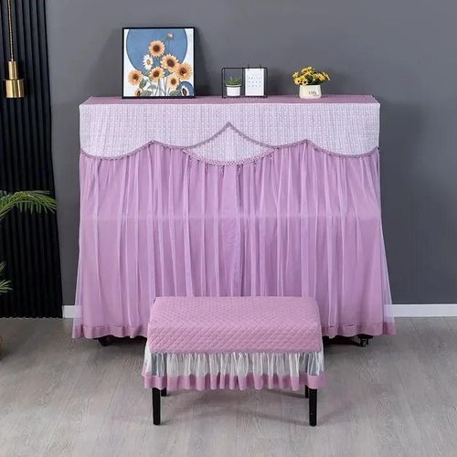 Juste de tabouret en tissu minimaliste multicolore lavable,housse de piano brodée,épais,1 pièce