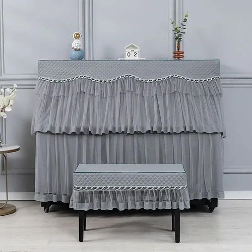 Juste de tabouret en tissu minimaliste multicolore lavable,housse de piano brodée,épais,1 pièce