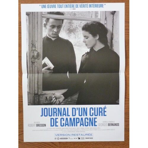 Journal D'un Curé De Campagne De Robert Bresson Avec Claude Laydu, Jean Riveyre... - Affichette Originale De Cinéma Format 40 Cm X 60 Cm