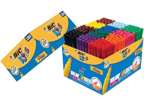Bic Kids Feutre Visa, Class Pack De 288 Pièces