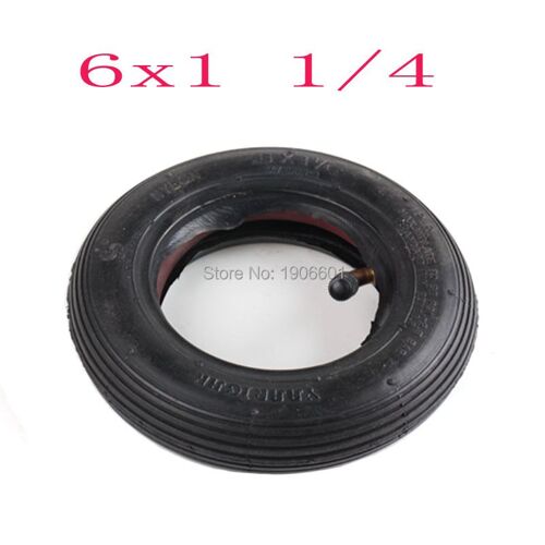 Pneu Avec Chambre À Air Extérieure De 6 Pouces, Pour Fauteuil Roulant, Gaz, Mini Scooter Électrique, 6x1/4, 1.25