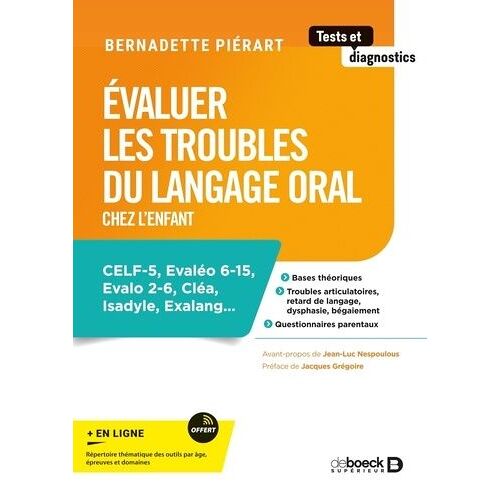 Evaluer Les Troubles Du Langage Oral Chez L'enfant