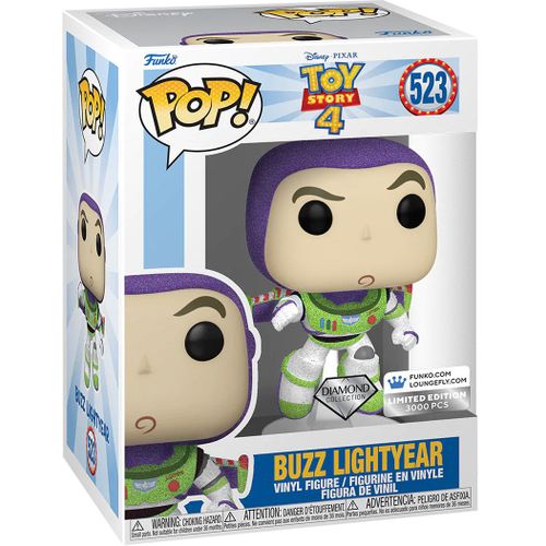 Figurine Funko Pop - Toy Story 4 [Disney] N°523 - Buzz L'éclair - Diamant (66683)