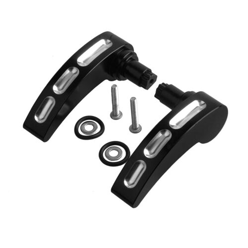 Poignées De Selle De Moto, Leviers De Couvercle De Loquet Pour Harley Street Glide Road King Flhx Flhr 14-17 Billet D'aluminium