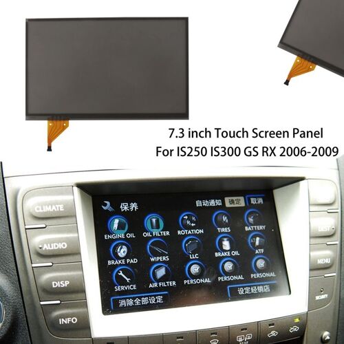 Écran Tactile En Verre De 7.3 Pouces Pour Lexus Is250 Is300 Gs Rx 2006 ? 2009, Pour Navigation Radio, 7.3 Pouces