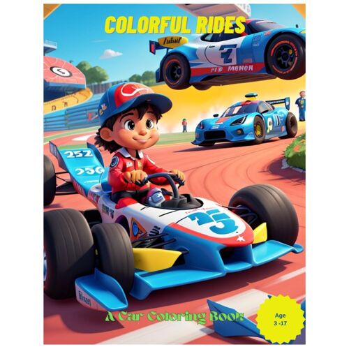 Colorfur Rider: A Car Coloring Book