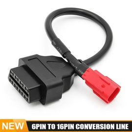 Adaptateurs Obd Pour Moto, 6 À 16 Broches, Connecteurs D'extension De Câble De Diagnostic Obd2 Pour Yamaha, Honda, Suzuki