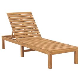 Prolenta Premium - Chaise Longue Bois De Teck Solide