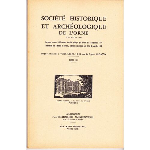 Société Historique Et Archéologique De L'orne 90 Paroisses Prémontrées Du Diocèse De Séez