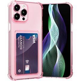 KAL-Coque Pour Iphone 16 Pro Max Étui Transparente Mince Coque Souple Tpu Étui Portefeuille Housse Sac Avec Porte Fente Carte Antichoc 6.9