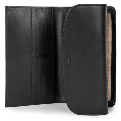 Compagnon à rabat pression/zippe cuir Lancaster 131-027 Paris PM