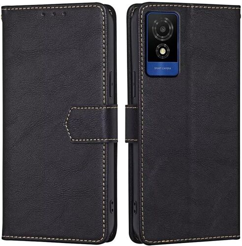 acdsgd-Coque pour TCL 501 (6"" inches), Coque Etui Protection Housse Premium en Cuir PU - Le Noir