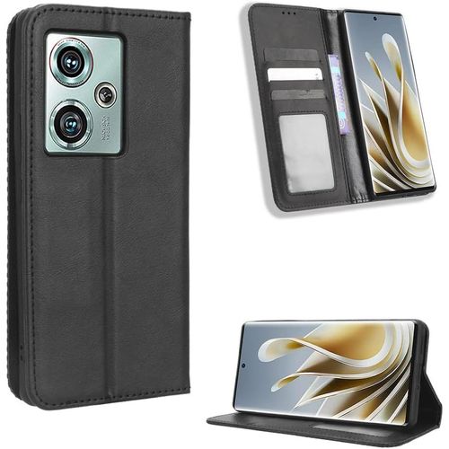 Kal-Zte Nubia Z50 Coque [Étui Portefeuille] [Fonction Support] [Slots Pour Cartes] [Couverture À Rabat Magnétique] Compatible Avec Le Smartphone Zte Nubia Z50(Noir)