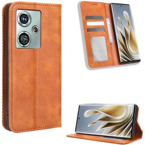 Kal-Zte Nubia Z50 Coque [Étui Portefeuille] [Fonction Support] [Slots Pour Cartes] [Couverture À Rabat Magnétique] Compatible Avec Le Smartphone Zte Nubia Z50(Marron)