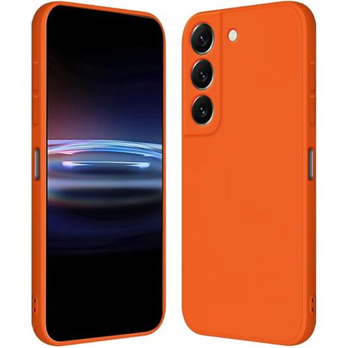 KAL-Coque Pour Samsung Galaxy S22 (6.1" Inches) Étui En Silicone Tpu Souple - Orange
