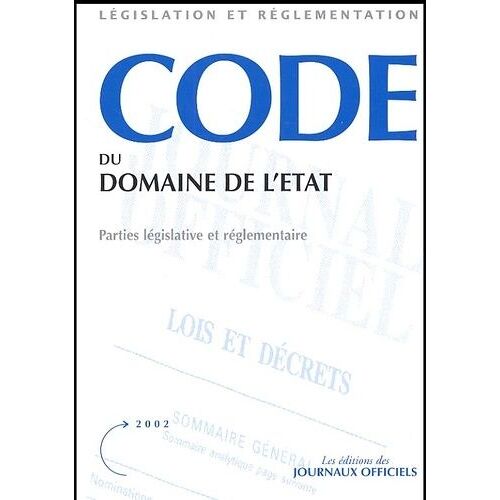 Code Du Domaine De L'etat